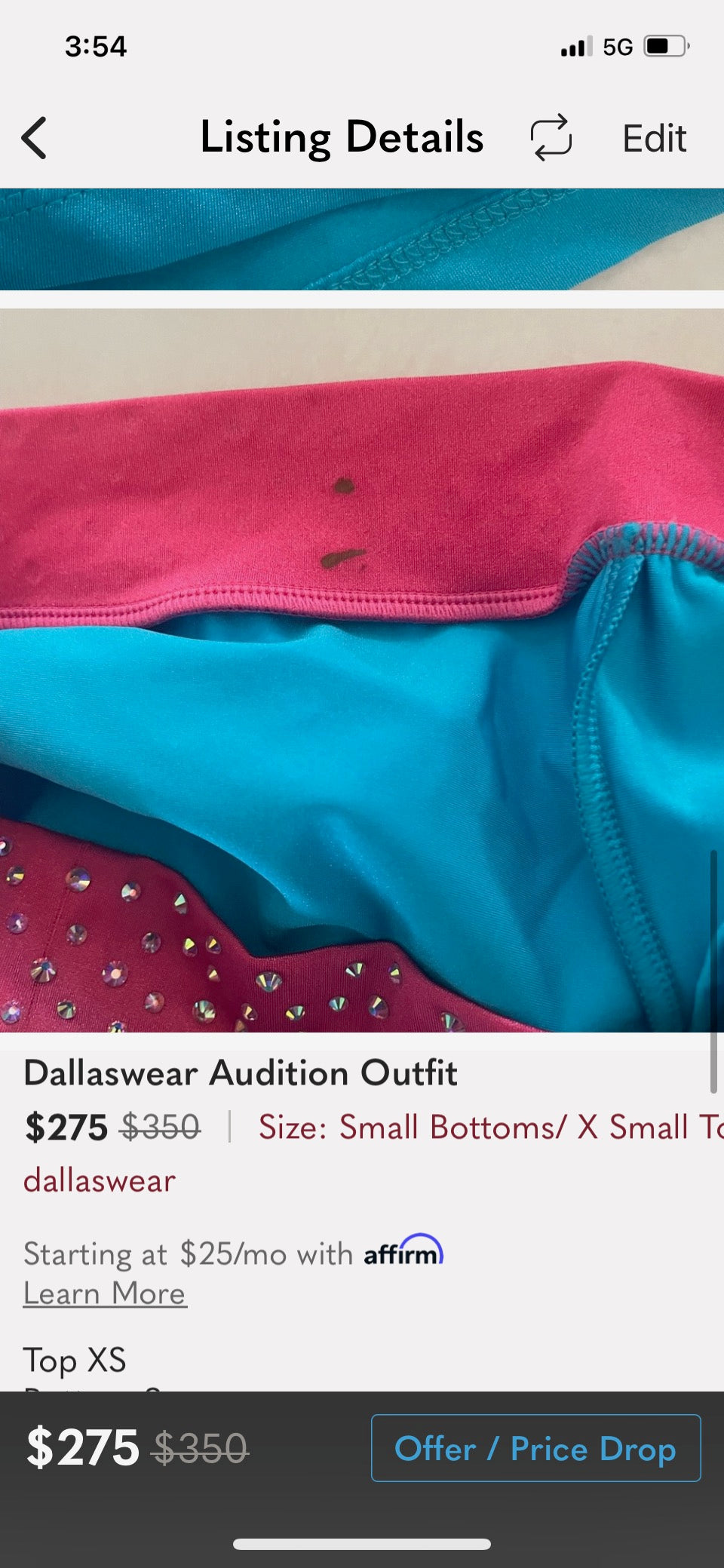 Dallaswear Dance Audition Outfit
